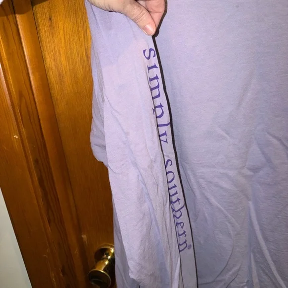 Simply Southern Purple Long Sleeve Shirt women’s size XXL - Picture 6 of 6